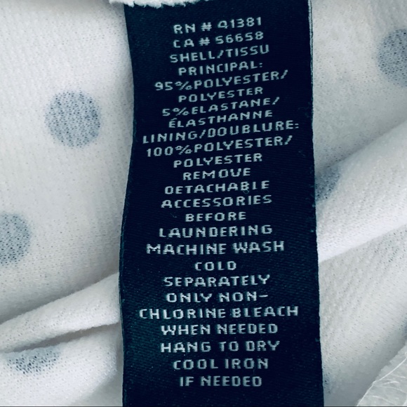 Lauren Ralph Lauren White/Black Polka Dot Dress 10 - Picture 10 of 10